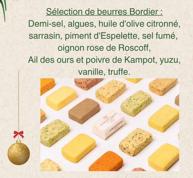 plateaux des beurres Bordier