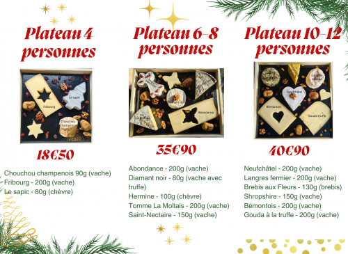 Plateaux de fromages
