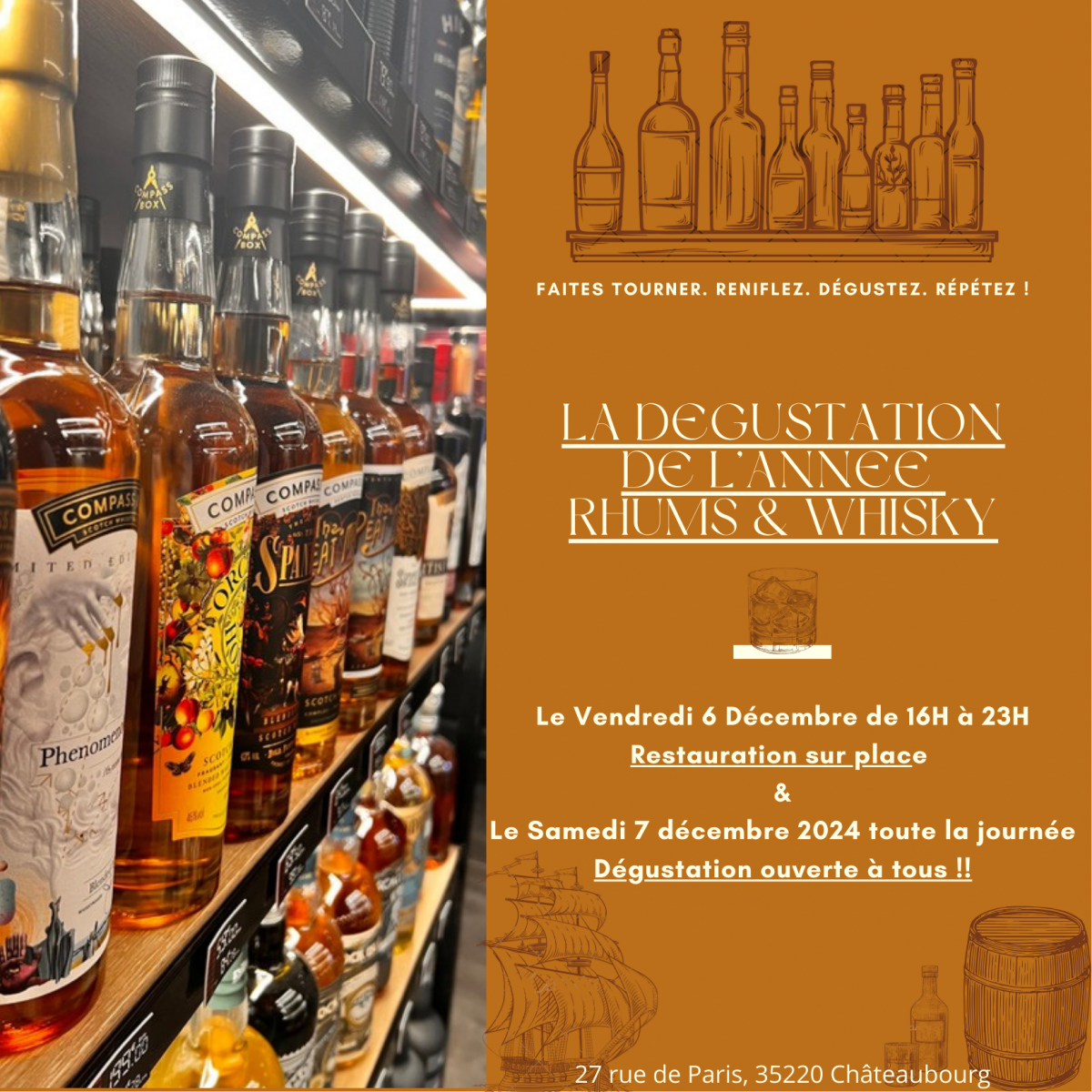 dégustation spiritueux